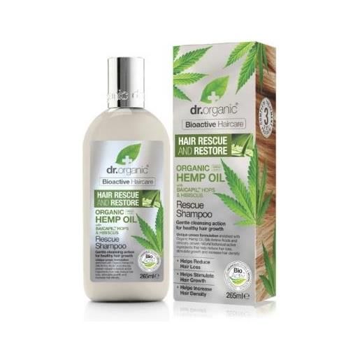 Dr. Organic hemp oil rescue shampoo