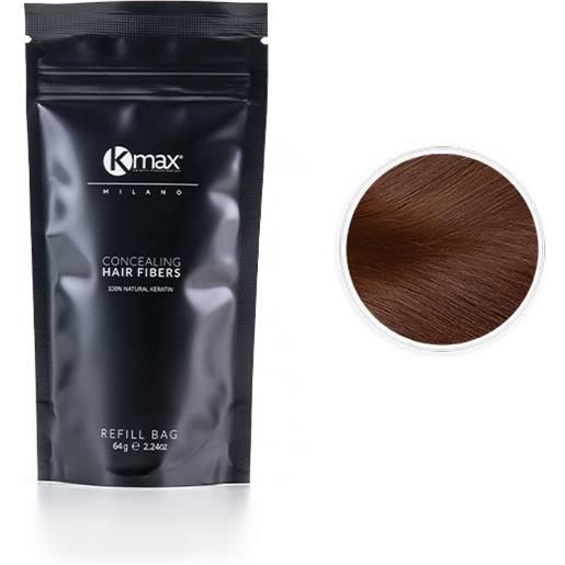 Kmax concealing hair fibers - refill (64g) - castano bruno / auburn