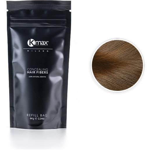 Kmax concealing hair fibers - refill (64g) - castano chiaro / light brown