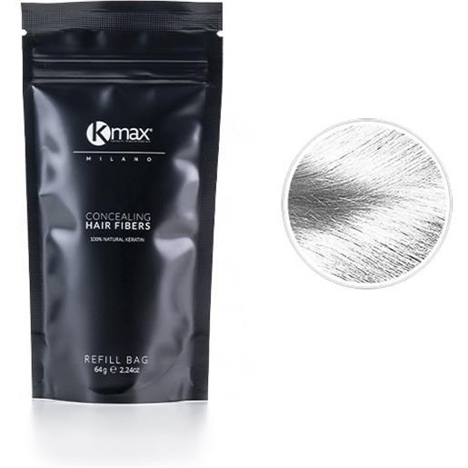 Kmax concealing hair fibers - refill (64g) - bianco / white