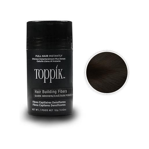 Toppik microfibre di cheratina - hair building fibers - 12 g - castano scuro / dark brown