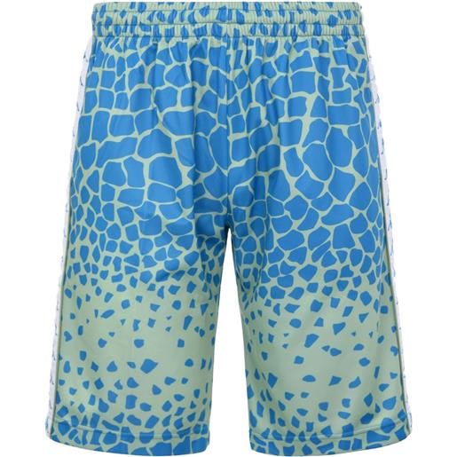 Pantaloncini shorts uomo kappa banda 222 green dusty-blue smu saio graphik 371d2hw-a03