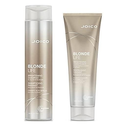 Joico blonde life - set regalo illuminante, shampoo 300 ml + balsamo da 250 ml