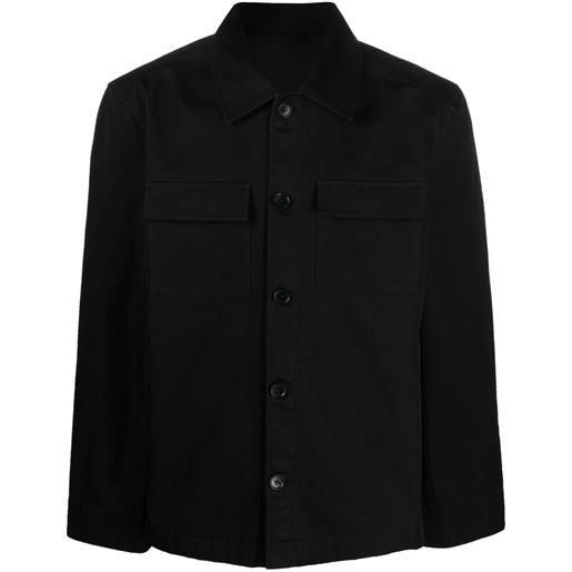 Filippa K giacca-camicia con bottoni - nero