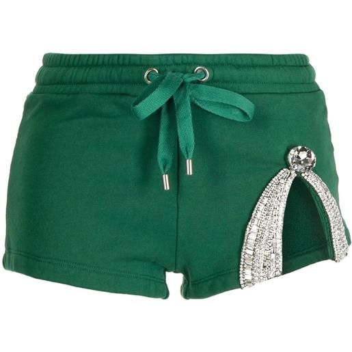 AREA shorts con decorazione - verde