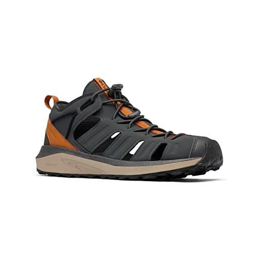 Columbia trailstorm h20 sandali da trekking impermeabili da uomo, grigio (dark grey x caramel), 40 eu