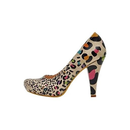 DOGO high heels, pump donna, multicolore, 36 eu