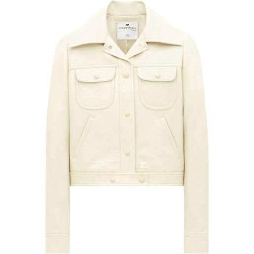 Courrèges giacca crop - bianco