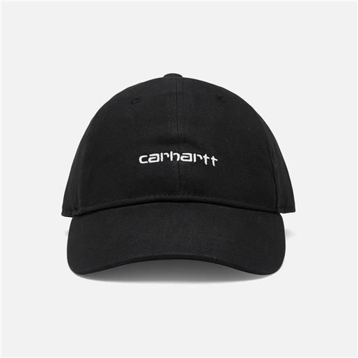 Carhartt WIP canvas script cap black/white unisex