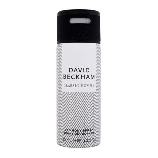 David Beckham classic homme 150 ml spray deodorante per uomo