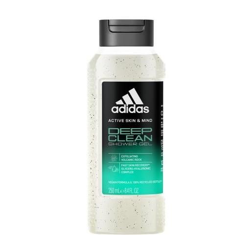 Adidas deep clean gel doccia con effetto esfoliante 250 ml per uomo