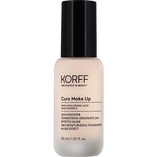 Korff Make Up korff cure make up - skin booster fondotinta idratante 24h effetto nude 01, 30ml