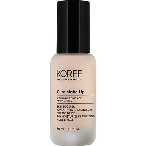 Korff Make Up korff cure make up - skin booster fondotinta idratante 24h effetto nude 02, 30ml