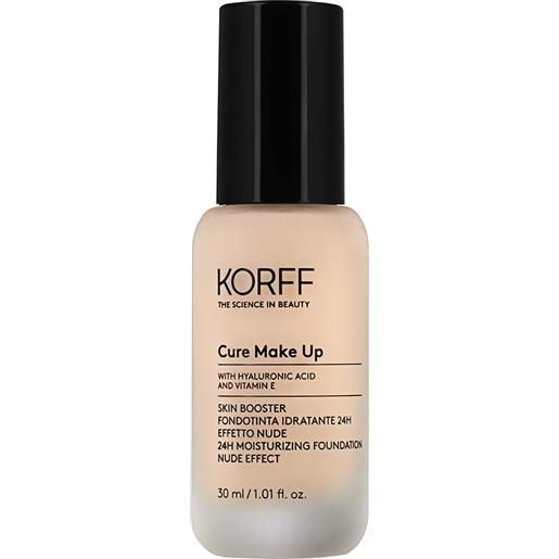Korff Make Up korff cure make up - skin booster fondotinta idratante 24h effetto nude 03, 30ml