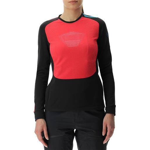 Uyn crossover winter long sleeve base layer rosso, nero xs donna