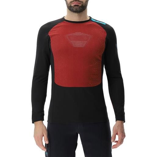 Uyn crossover winter long sleeve base layer rosso, nero s uomo