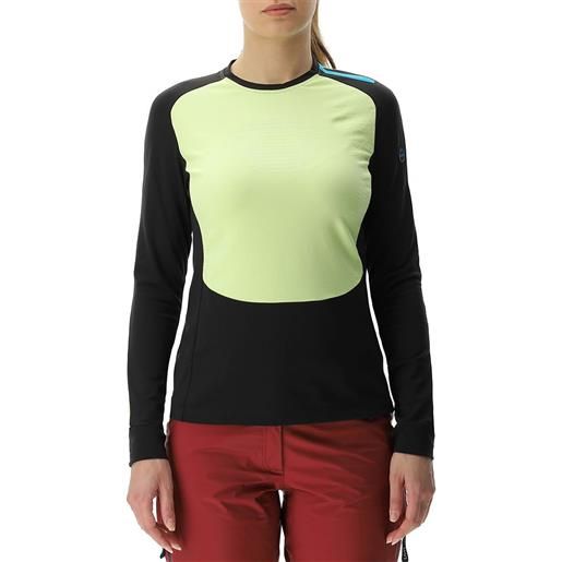 Uyn crossover winter long sleeve base layer giallo, nero xs donna