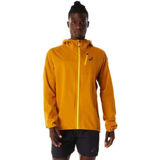 Asics fujitrail waterproof jacket arancione 2xl uomo