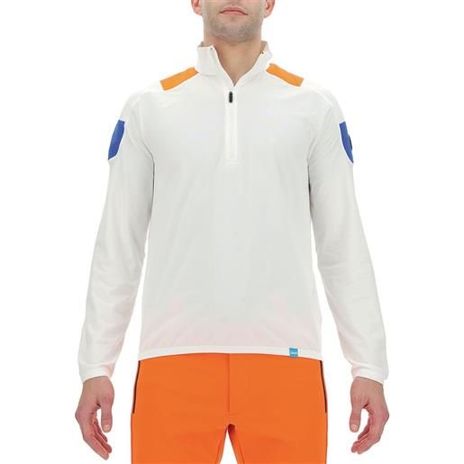 Uyn natyon tricolor 2nd half zip sweatshirt bianco s uomo