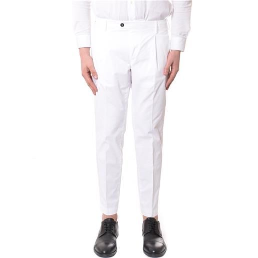 GABARDINE pantalone tasca america bianco