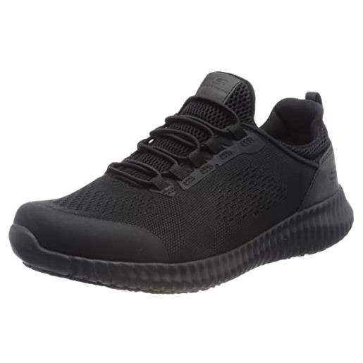 Skechers 77260ec blk, sneaker donna, black textile synthetic, 41 eu