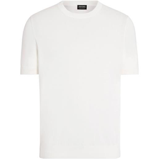 Zegna t-shirt con maniche corte - bianco