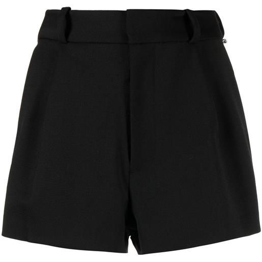 AREA shorts a vita alta - nero