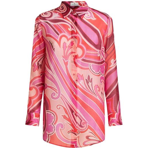 ETRO camicia con stampa paisley - rosa