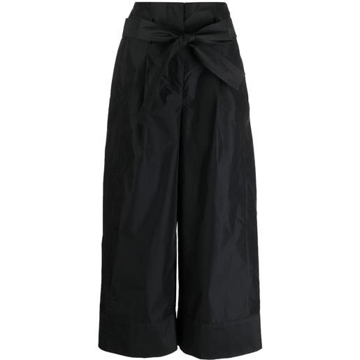 3.1 Phillip Lim pantaloni crop con pieghe - nero