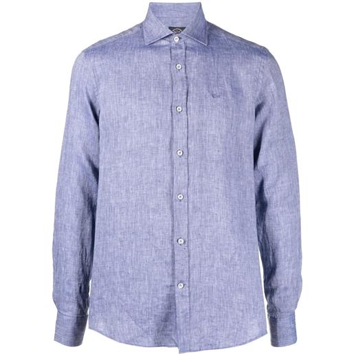 Paul & Shark camicia save the sea - blu