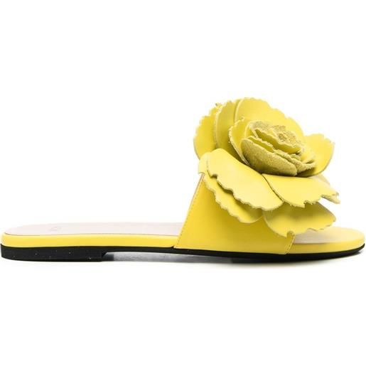 Nº21 sandali con suola piatta - giallo