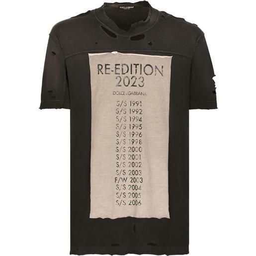 Dolce & Gabbana t-shirt re-edition 2023 - nero