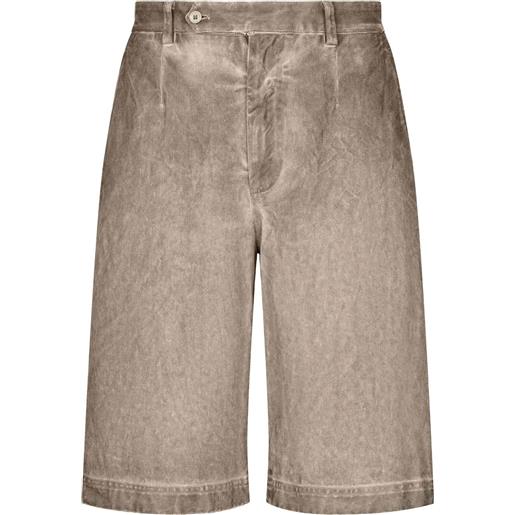 Dolce & Gabbana shorts tinti in capo - grigio