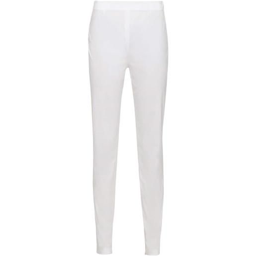 Prada pantaloni con zip - bianco