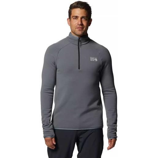 Mountain Hardwear polartec® power stretch® pro half zip fleece grigio l uomo