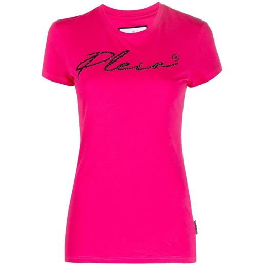 Philipp Plein t-shirt con logo - rosa