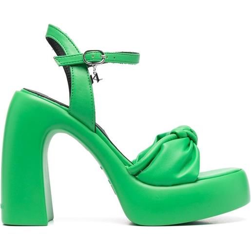 Karl Lagerfeld sandali con nodo - verde