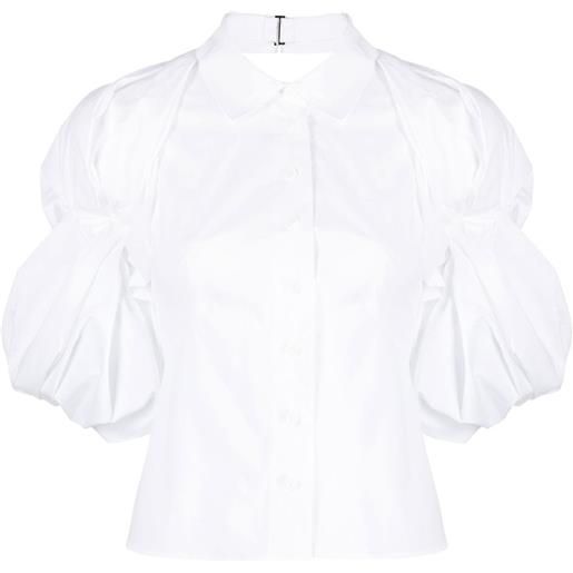 Jacquemus camicia con maniche a palloncino maraca - bianco