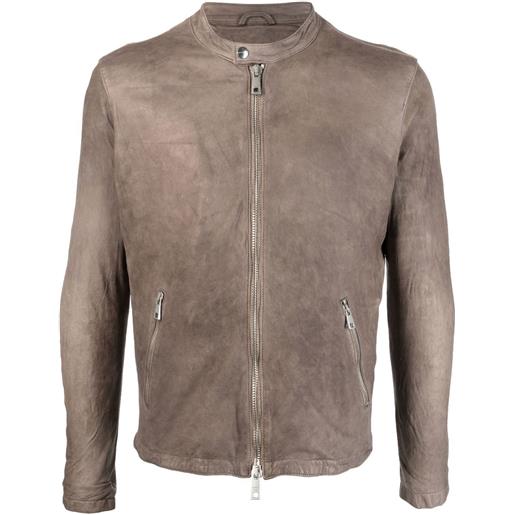 Giorgio Brato giacca con zip - grigio