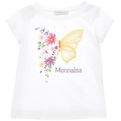 Monnalisa t-shirt jersey maxi farfalla