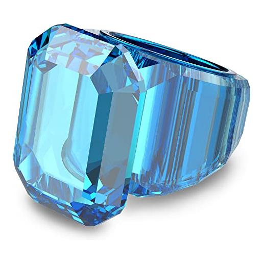 Swarovski anello cocktail lucent, blu