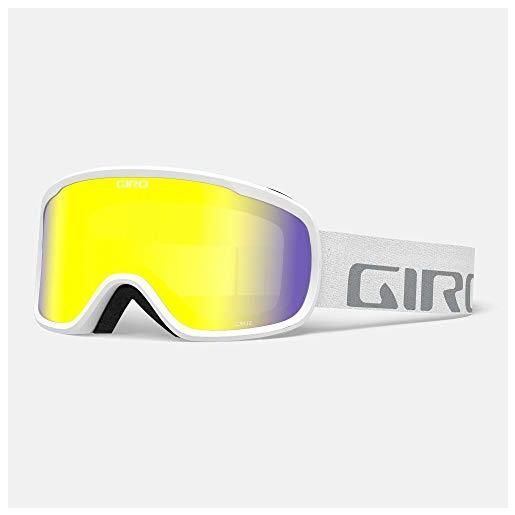 Giro cruz, occhiali da sci. Uomo, wordmark bianco boost giallo, taglia unica