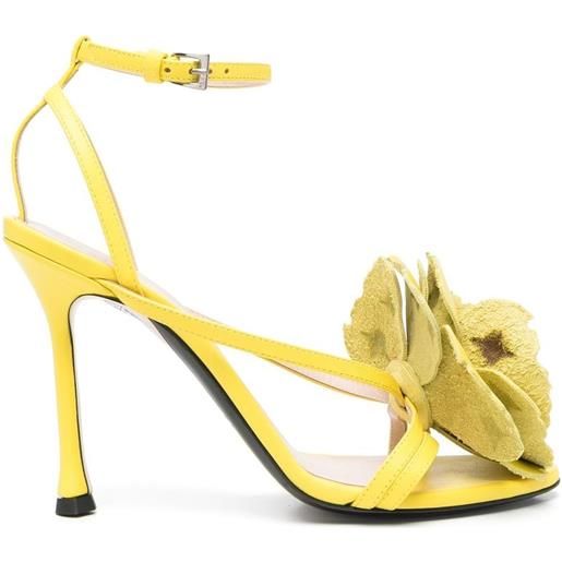Nº21 sandali con decorazione - giallo