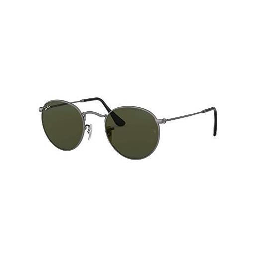 Ray-Ban unisex - adulto rb 3447 occhiali da sole, grigio (gunmetal), 50 mm