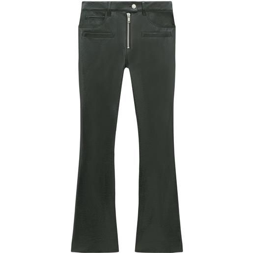 Courrèges pantaloni corolle - nero