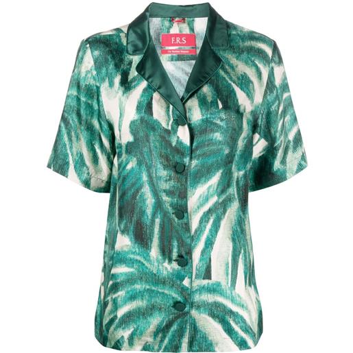 F.R.S For Restless Sleepers camicia con stampa palm tree - verde