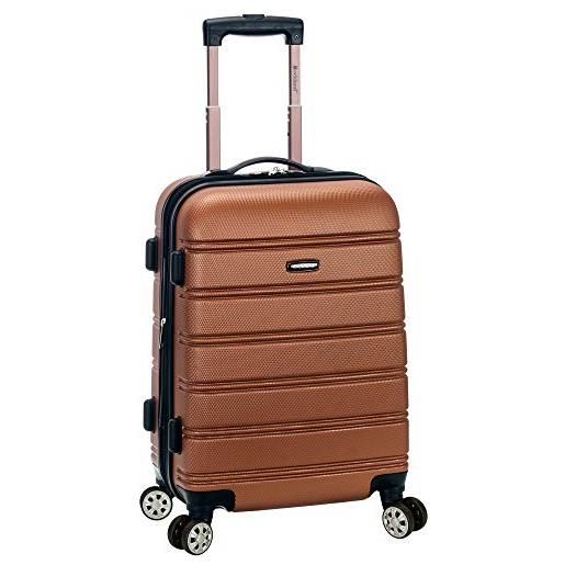 Rockland melbourne 20 expandable abs carry on, trolley adulti, brown (marrone) - f145-brown