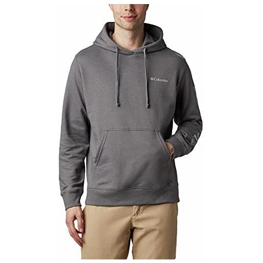 Columbia viewmont ii sleeve graphic hoodie, uomo grigio/Columbia grigio, large