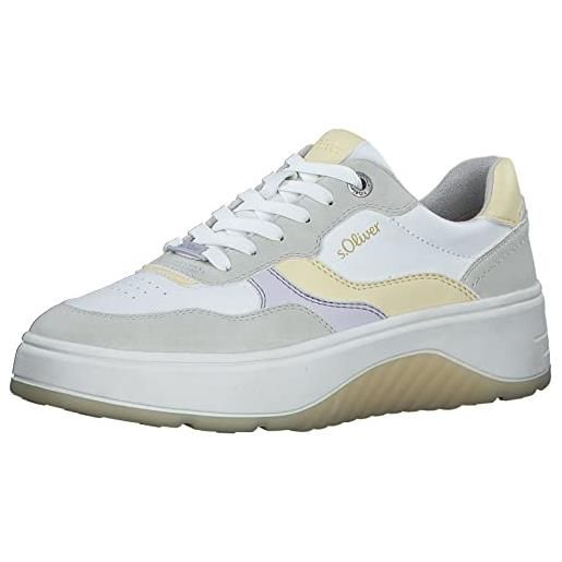 s.Oliver 5-5-23623-30, scarpe da ginnastica donna, menta comb, 41 eu