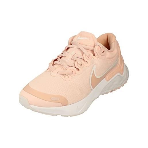 Nike renew run 3, sneaker donna, echo pink/white-arctic orange, 40 eu